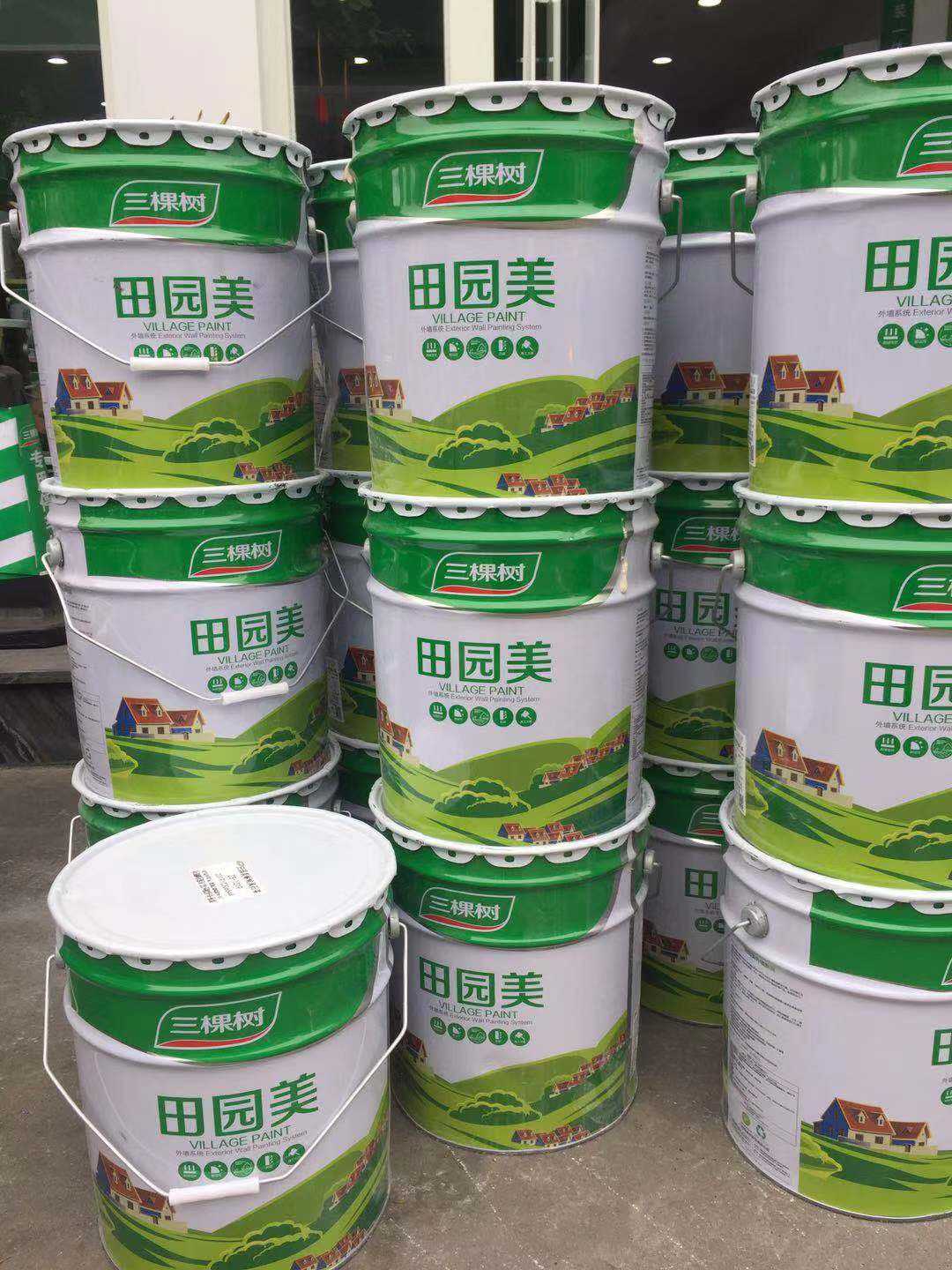 三棵树外墙岩片漆