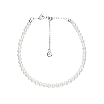 红桥珍珠 天然淡水无核米型珠珍珠手链百搭日常S925