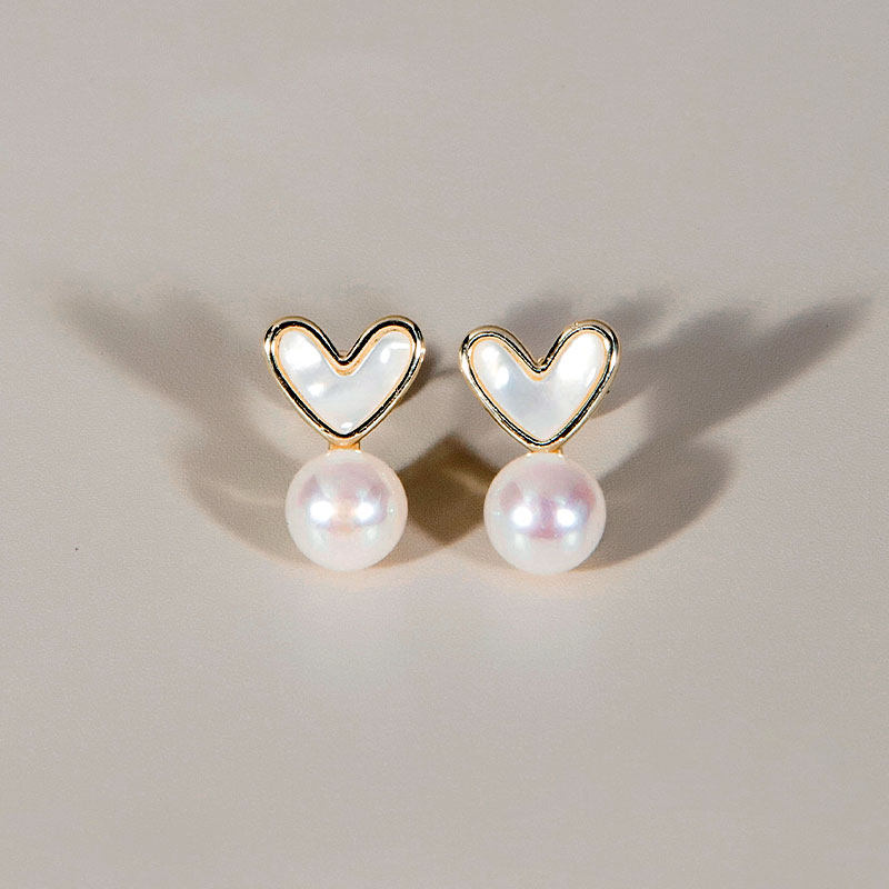 红桥珍珠 爱心泡泡心形淡水珍珠耳钉甜美百搭,珠宝/钻石/翡翠,耳饰,淘宝优惠券,粉丝福利购,淘宝优惠卷