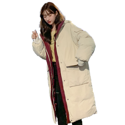 2021年中长款羽绒棉服韩版宽松