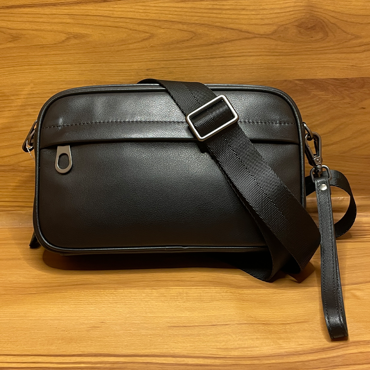 男新款头层牛皮商务休闲单肩挎包