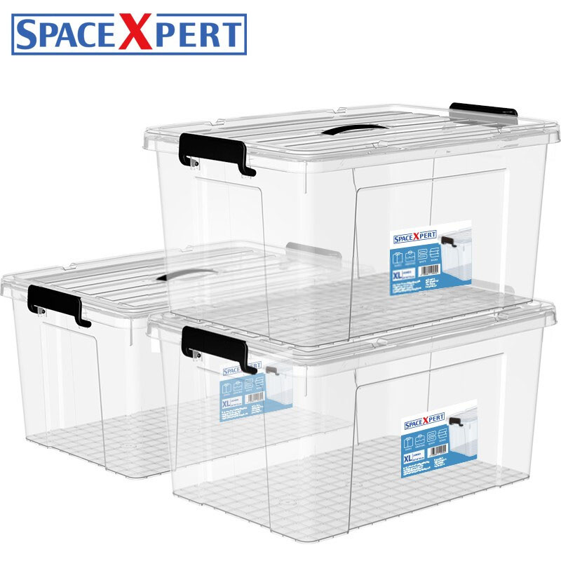 塑料直角手提抗压加厚衣物整理箱