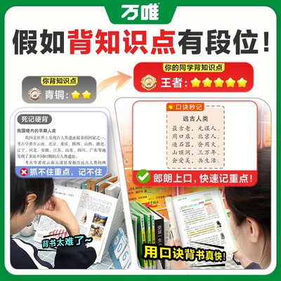 2025新书万唯中考口诀秒记历史初中小四门必背知识点 武泽涛主编 正版书籍
