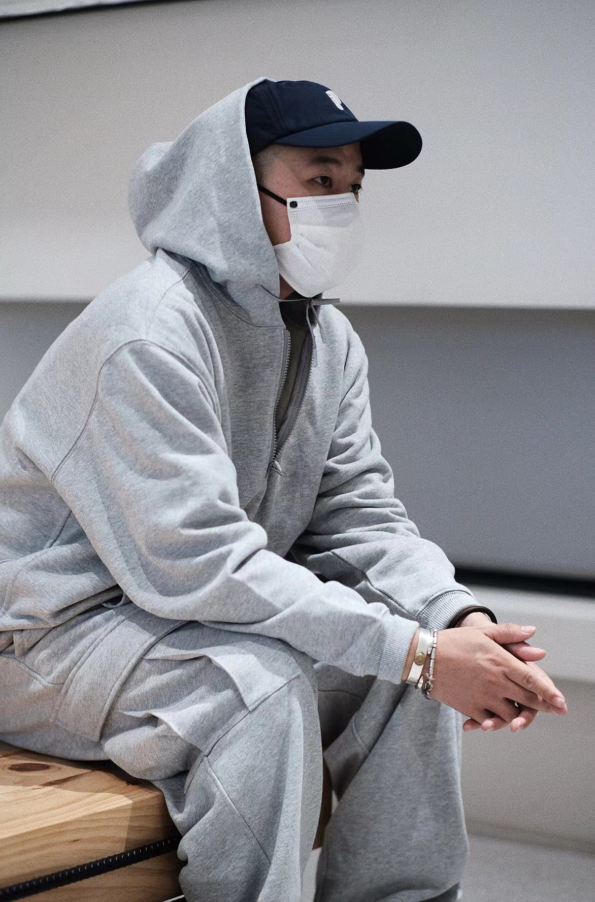 williamin卫衣半拉链卫衣