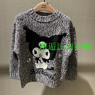 little moco童装25春装新款女童毛衣男童毛衫儿童上衣 KBE1SWT007