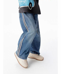 little moco专柜正品26年春款男女童休闲牛仔裤KBF1JENT03