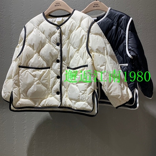 小moco专柜正品24年冬男女童蓄热轻薄羽绒服外套KBD4EIN002