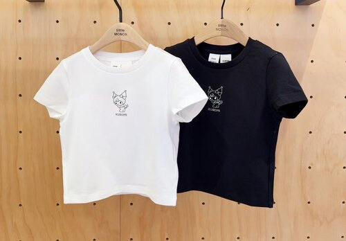 little moco专柜正品25年夏女童亲子短款舒适短袖T恤KBE2TEE035