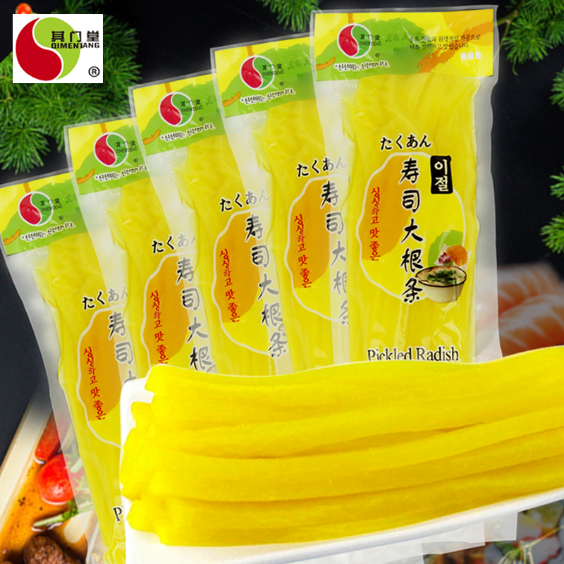 其门堂寿司大根条200g*5袋酸甜调味萝卜条紫菜包饭材料金大根