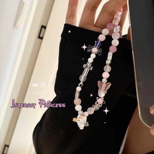 hellokitty手机链凯蒂猫卡片机ccd装饰挂链背包挂绳少女心饰品潮