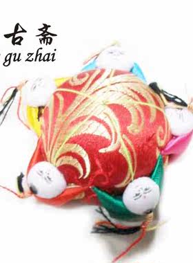 【百子针插】针线包雀古斋