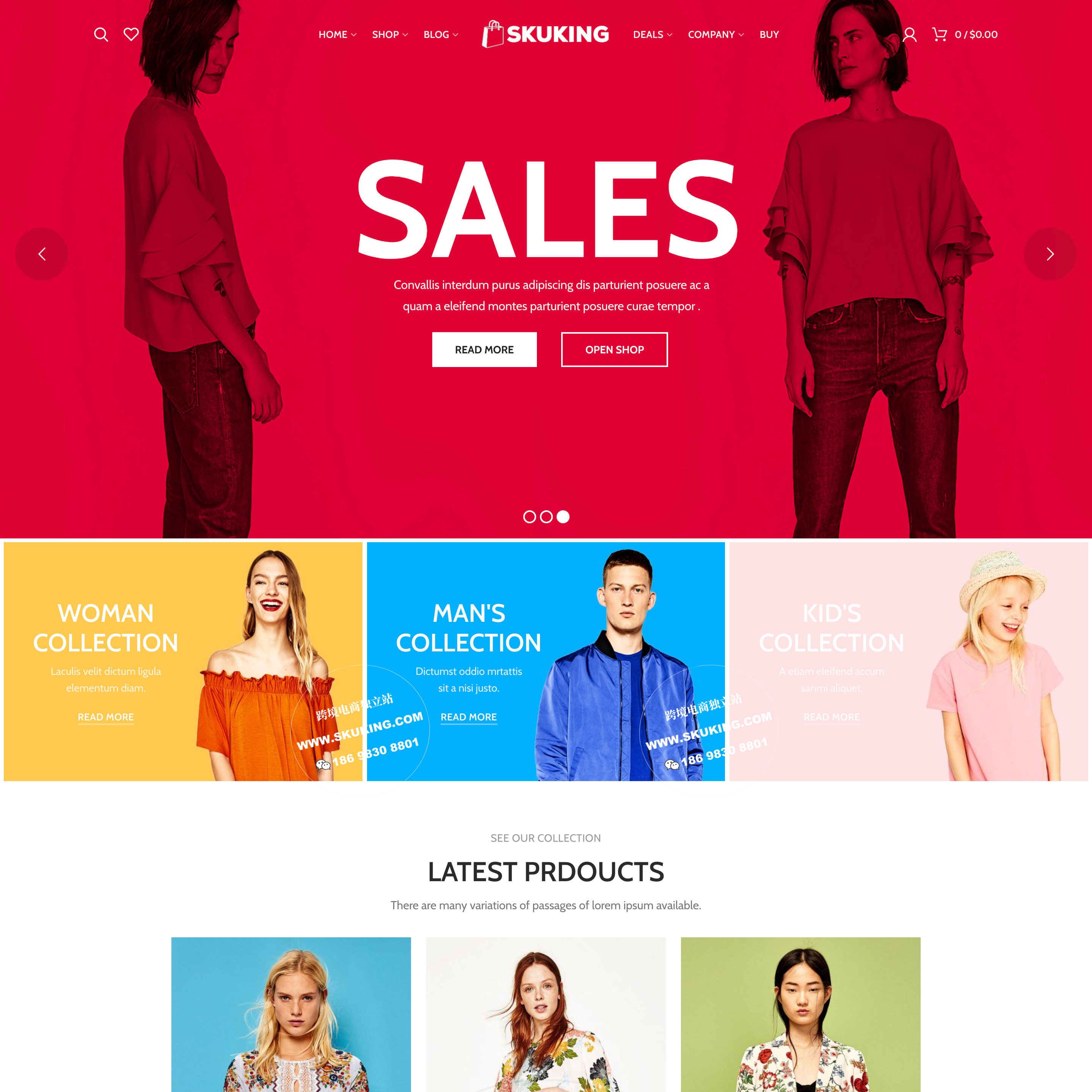 Shopify建站跨境电商独立站外贸SOHO网站建设B2B工厂出口购物商城