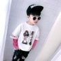 Áo sơ mi nữ đáy bé trai áo thun cotton dài tay cho bé trai phần mỏng quần áo trẻ em 2019 xuân hè mới Hàn Quốc phiên bản thủy triều - Áo thun quần áo trẻ em cao cấp