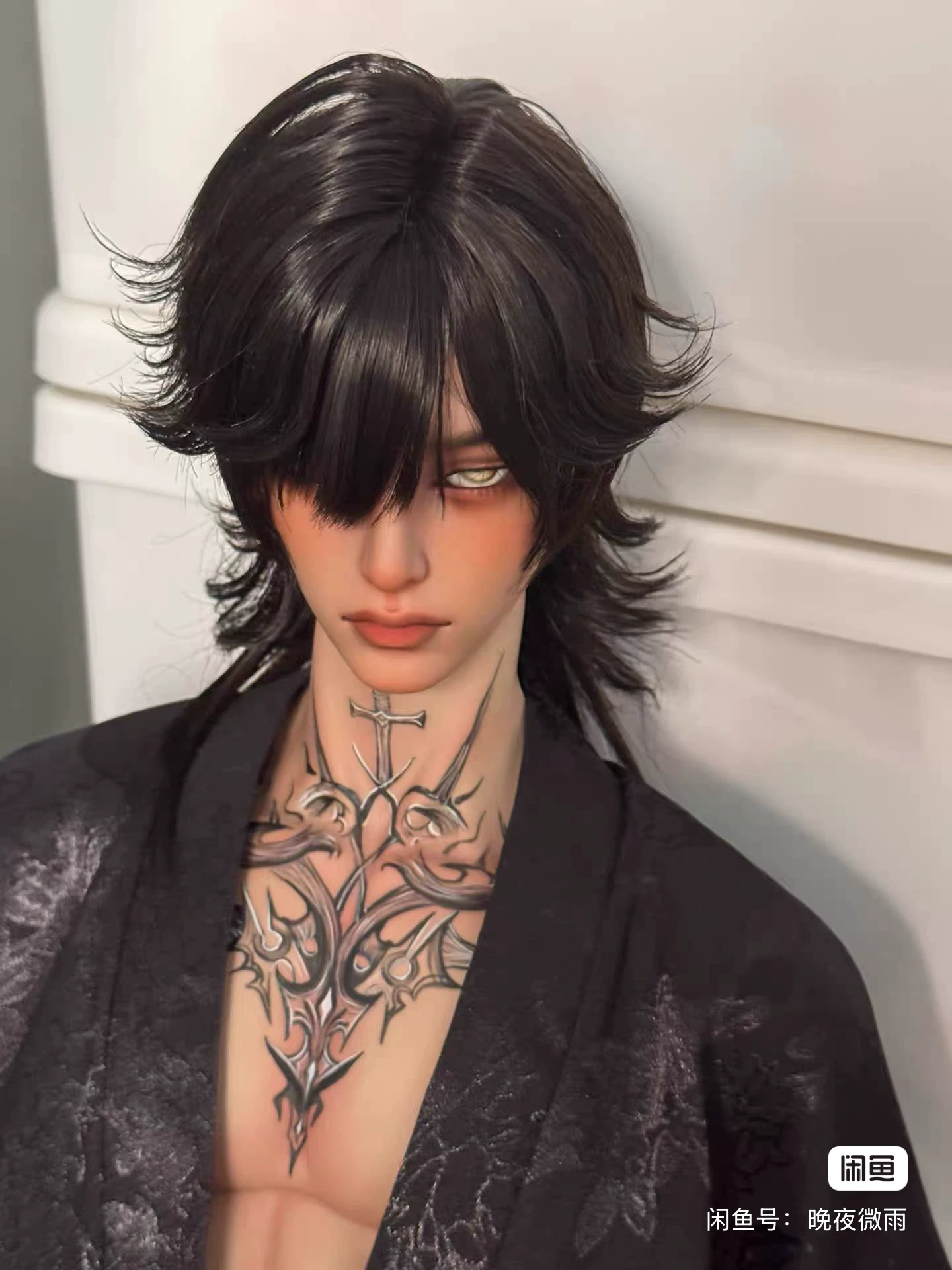 Bjd three-point wig hairstyle