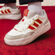 新年款 KH9021 休闲板鞋 红色正品 ADIDAS阿迪达斯三条纹运动男女鞋