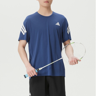 新款正品ADIDAS阿迪达斯男简约圆领梭织运动休闲短袖T恤JZ7692