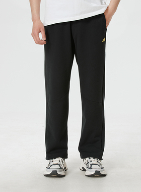 新年款正品ADIDAS阿迪达斯男款运动休闲毛圈针织直筒长裤KE4065