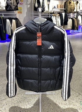 正品ADIDAS阿迪达斯男装运动休闲双面穿连帽保暖羽绒服外套KC2490