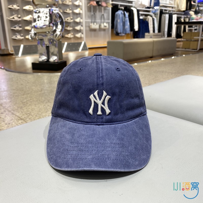 正品MLB简约LOGO字母时尚百搭男女运动休闲棒球帽鸭舌帽3ACPVV14N