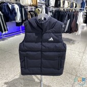 正品 ADIDAS阿迪达斯ESS 冬季 PUF V男款 保暖羽绒马甲KH3991