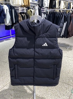 冬季正品ADIDAS阿迪达斯ESS 3S PUF D V男款保暖羽绒马甲KH3991