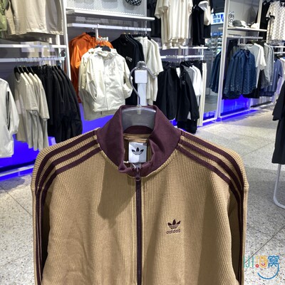 新款正品ADIDAS阿迪达斯三叶草男运动休闲针织夹克外套KC2620