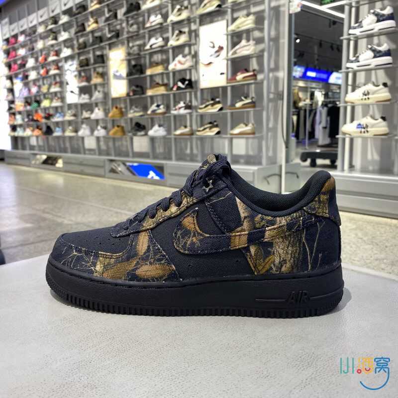 正品NIKE耐克AIR FORCE 1男鞋空军一号迷彩休闲板鞋IH1221-001