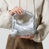 MLB男女爱心挂件云朵包迷你手提包3ABQSM16N 正品 50SIS 新款 25冬季