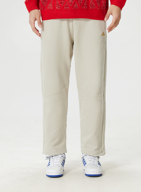 新年款男款正品ADIDAS阿迪达斯毛圈针织运动休闲直筒长裤KE4066