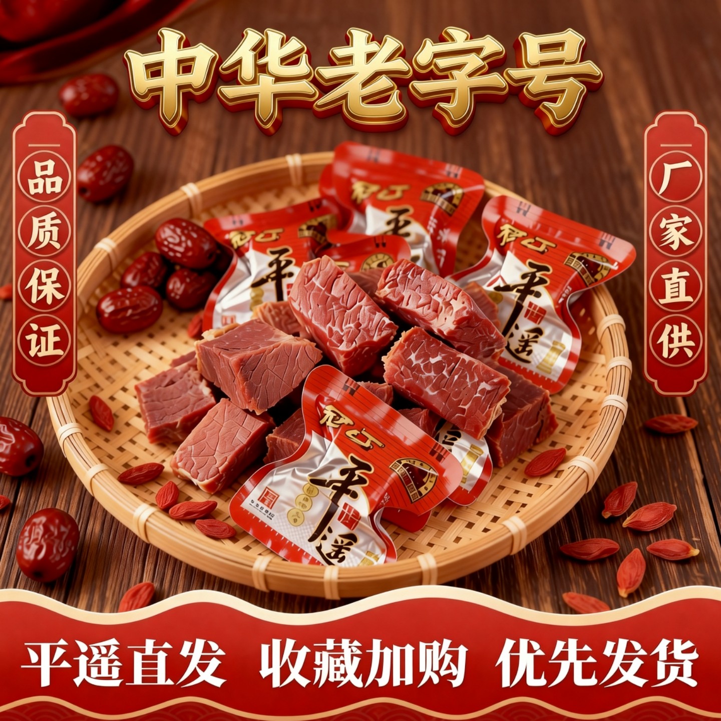 冠云平遥牛肉一品香218g*2袋美食休闲零食即食熟食真空独立小包装