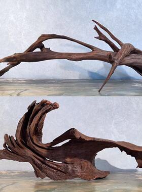 鱼缸沉木40-60cm造景摆件拱桥型树桩天然龟晒台爬宠守宫攀爬躲避