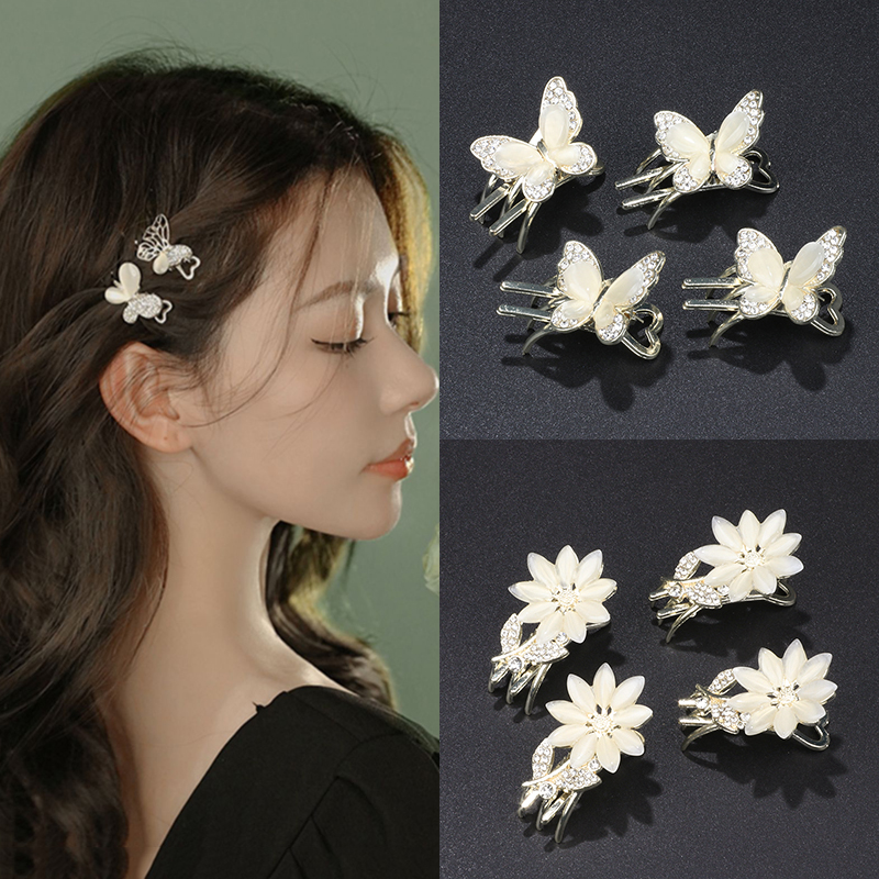 Katesolo高端猫眼石蝴蝶抓夹