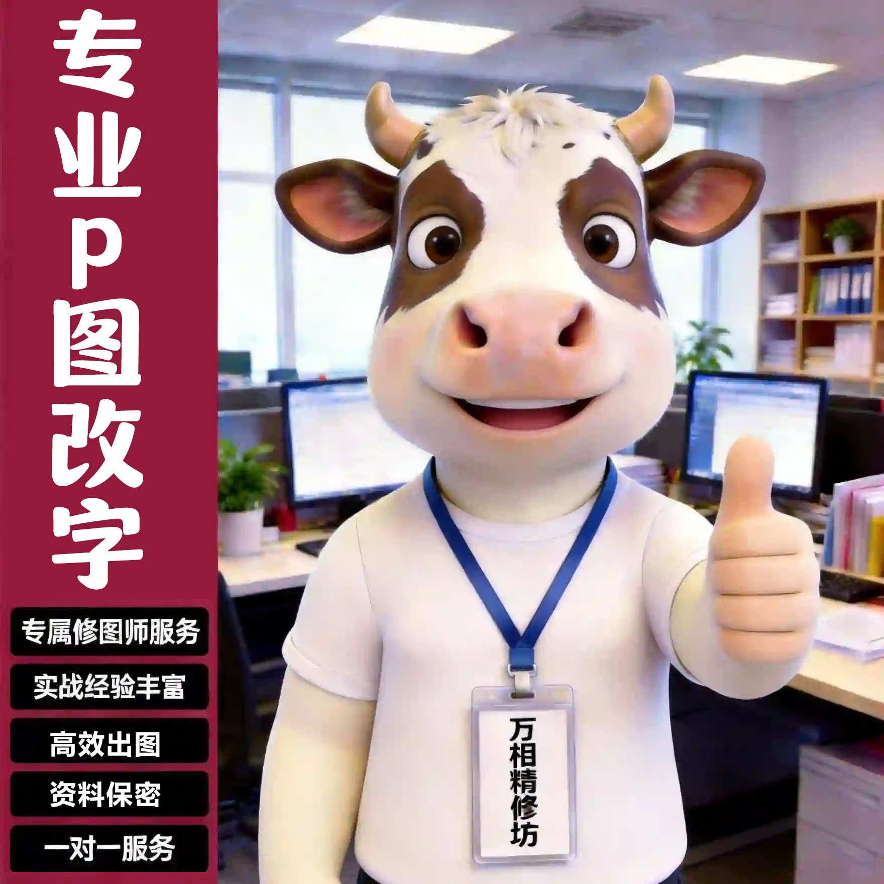 专业p图ps修图抠图网上网络照平面广告设计
