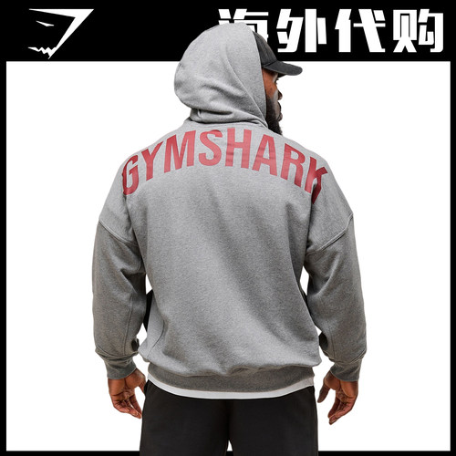 Gymshark Power连帽卫衣男士宽松健身运动休闲外套秋冬克里斯同款