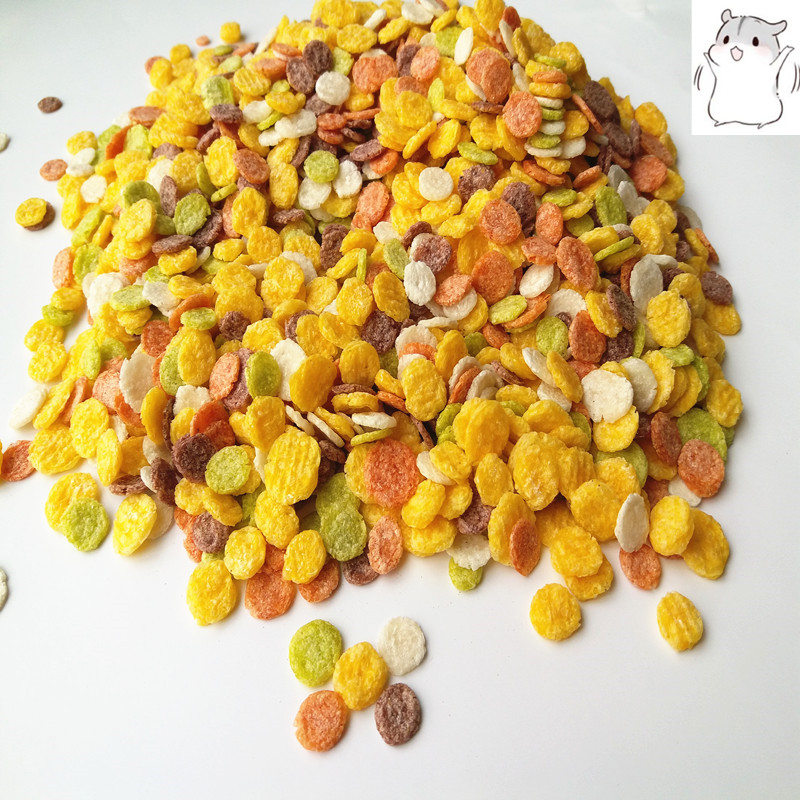 小宠零食 杂粮片彩色玉米片 仓鼠 兔兔 龙猫 天竺鼠超爱零食200g