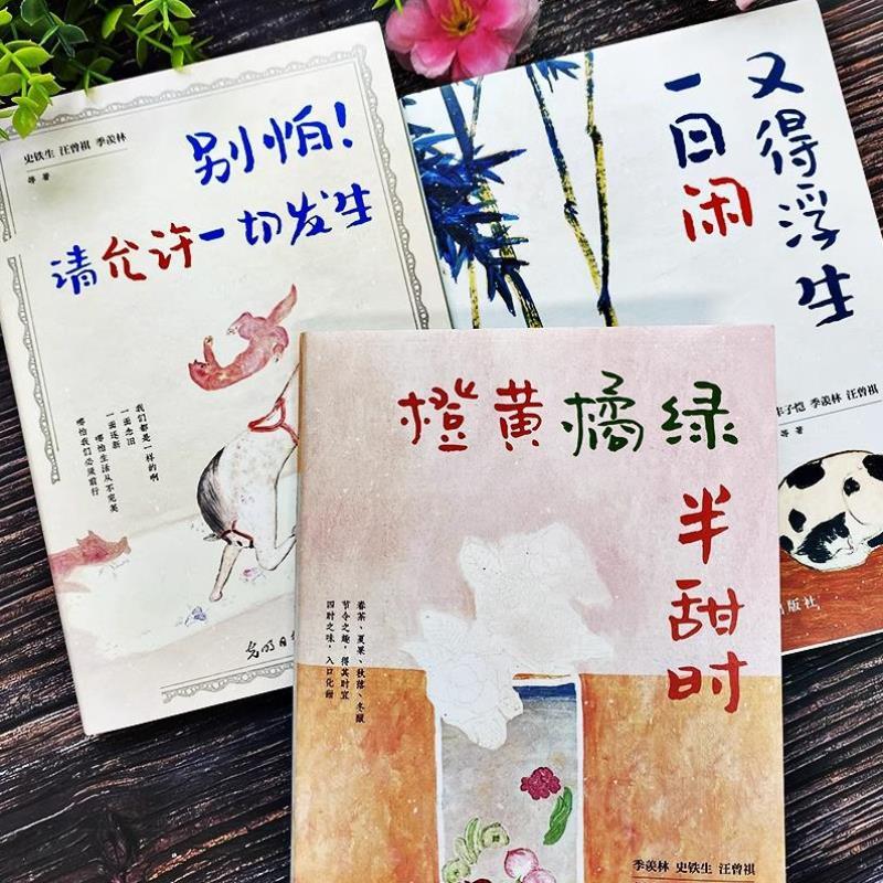（正版）全3册 橙黄橘绿半甜时 别怕请允许一切发生 又得浮生一日闲 季羡林史铁生汪曾祺丰子恺梁实秋 现当代文学散文集精选课外读