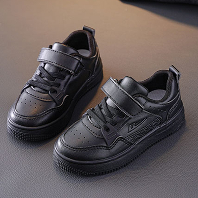 回力童鞋男小黑鞋2025春夏新款儿童运动鞋女童鞋校园黑色学生板鞋