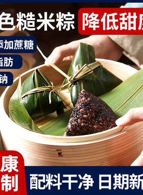 2025新款糙米粽子杂粮无糖精大减低脂端午节嘉兴新鲜肉粽棕送礼品