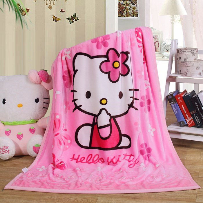 毛毯子kt猫加厚床单秋冬小被子儿童凯蒂珊瑚哈喽加绒hellokitty。|ruв категории постельные принадлежности, досуг одеяло/одеяло/одеяло - от Buy2taobao.com для оказания профессиональной услуги покупки агента Taobao