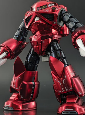 异星电镀 RG 16 1/144 ZGOK CHAR 红魔蟹 红彗星 拼装模型 电镀版