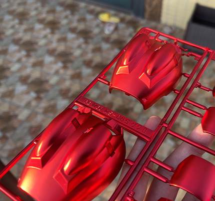 异星电镀 pg 夏亚专用红色扎古 扎古电镀版 电镀高达