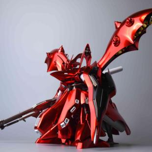 异星电镀  HG HGUC1/144 夜莺 法拉利红版本 夜莺特殊涂层版