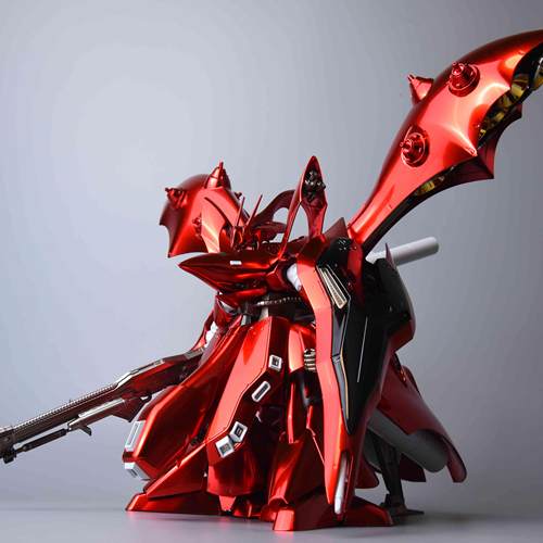 异星电镀  HG HGUC1/144 夜莺 法拉利红版本 夜莺特殊涂层版