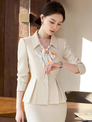 职业西装套装女春秋酒店前台经理工装气质高端珠宝店美容院工作服