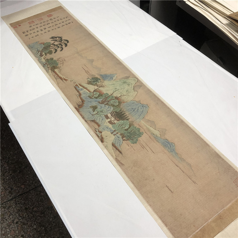 元钱选山居图古代名家工笔山