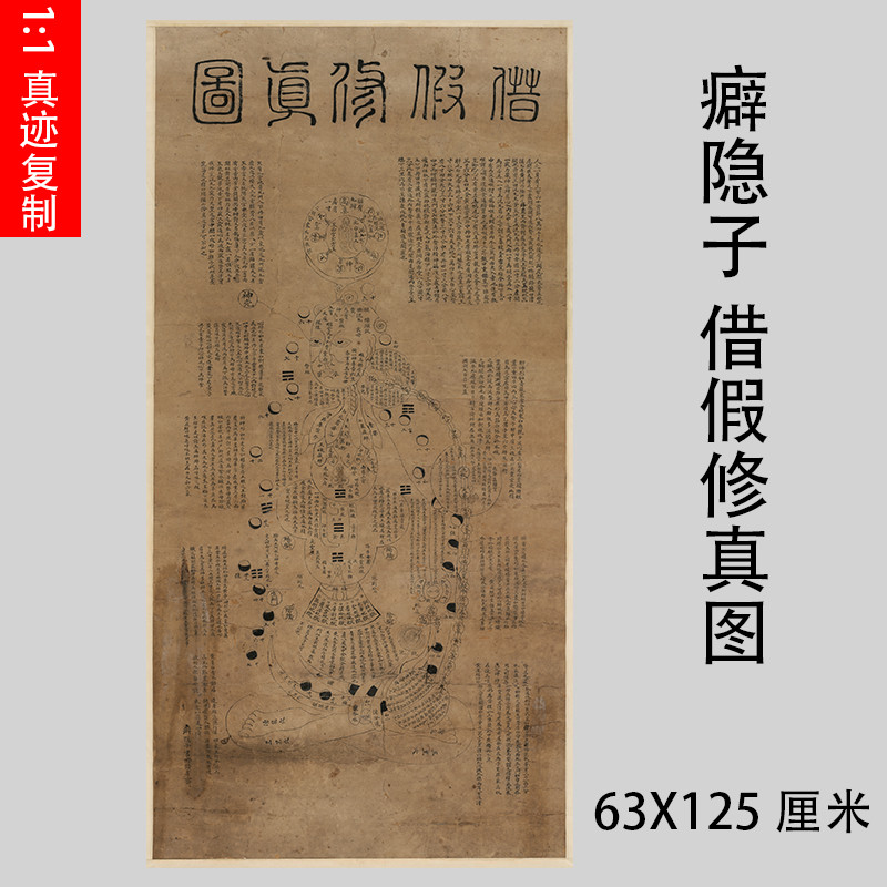 隐子修真图挂画艺术微喷