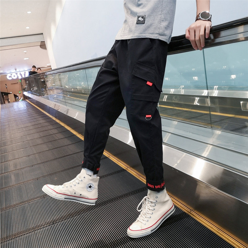 Boyfriend Korean firms gun God kk Team Same item trousers Chaopai Overalls man Ankle banded pantsin the Men's clothing, Casual pants  category - from Buy2taobao.com to provide professional Taobao agent buy service