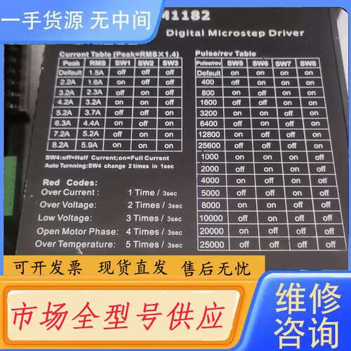 请询价-雷赛DM1182步进电机驱动器，功能包好 实物图 物品