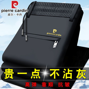 皮尔卡丹冬季加绒加厚松紧腰运动裤男高腰弹力休闲裤宽松直筒长裤