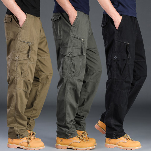 耐磨工装裤运动男士全棉多口袋